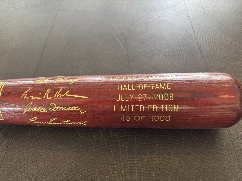 2008 National Baseball HOF Induction Bat Limited Edition 49/1000
