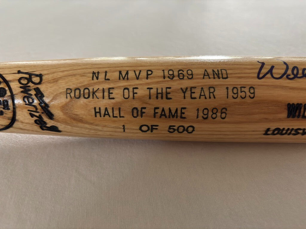 Willie McCovey Limited Edition Autograph Bat 1/500