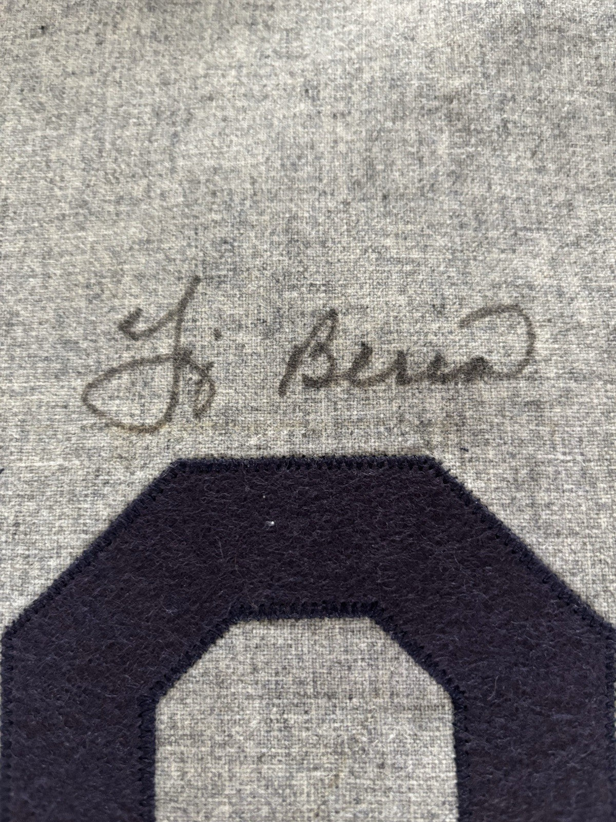 Yogi Berra Mitchell & Ness Autograph Yankees Jersey Beckett COA