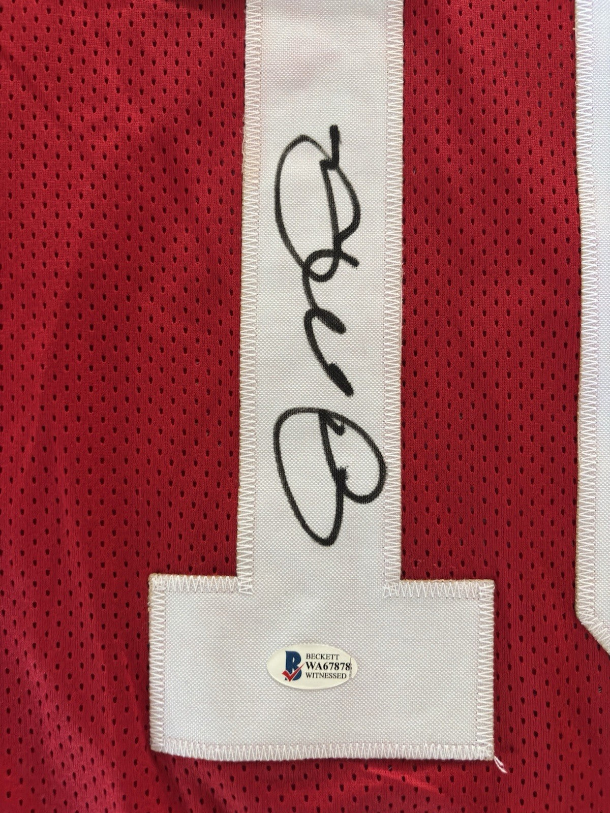 Joe Montana Autograph Achievements 49ers Jersey Beckett COA