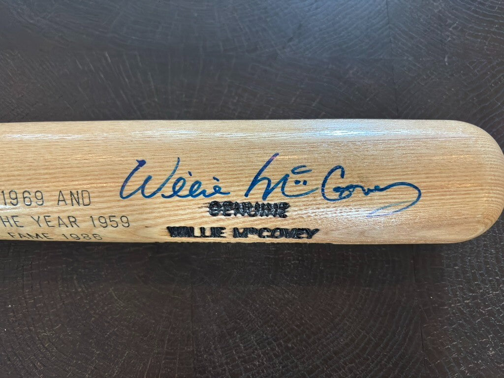 Willie McCovey Limited Edition Autograph Bat 114/500