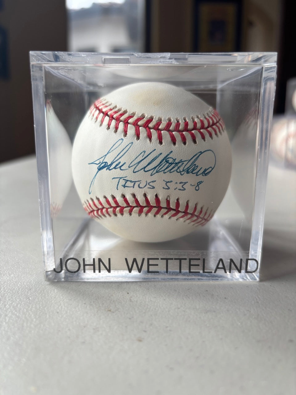 John Wetteland Autograph Baseball w/ Inscription