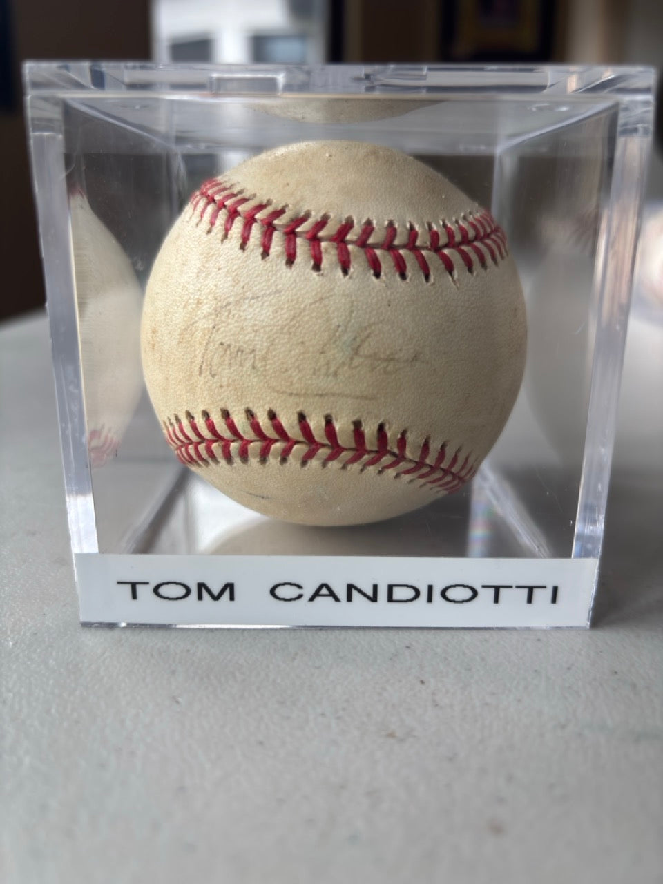 Tom Candiotti Autograph Baseball