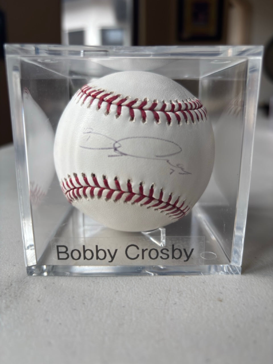 Bobby Crosby Autograph Baseball
