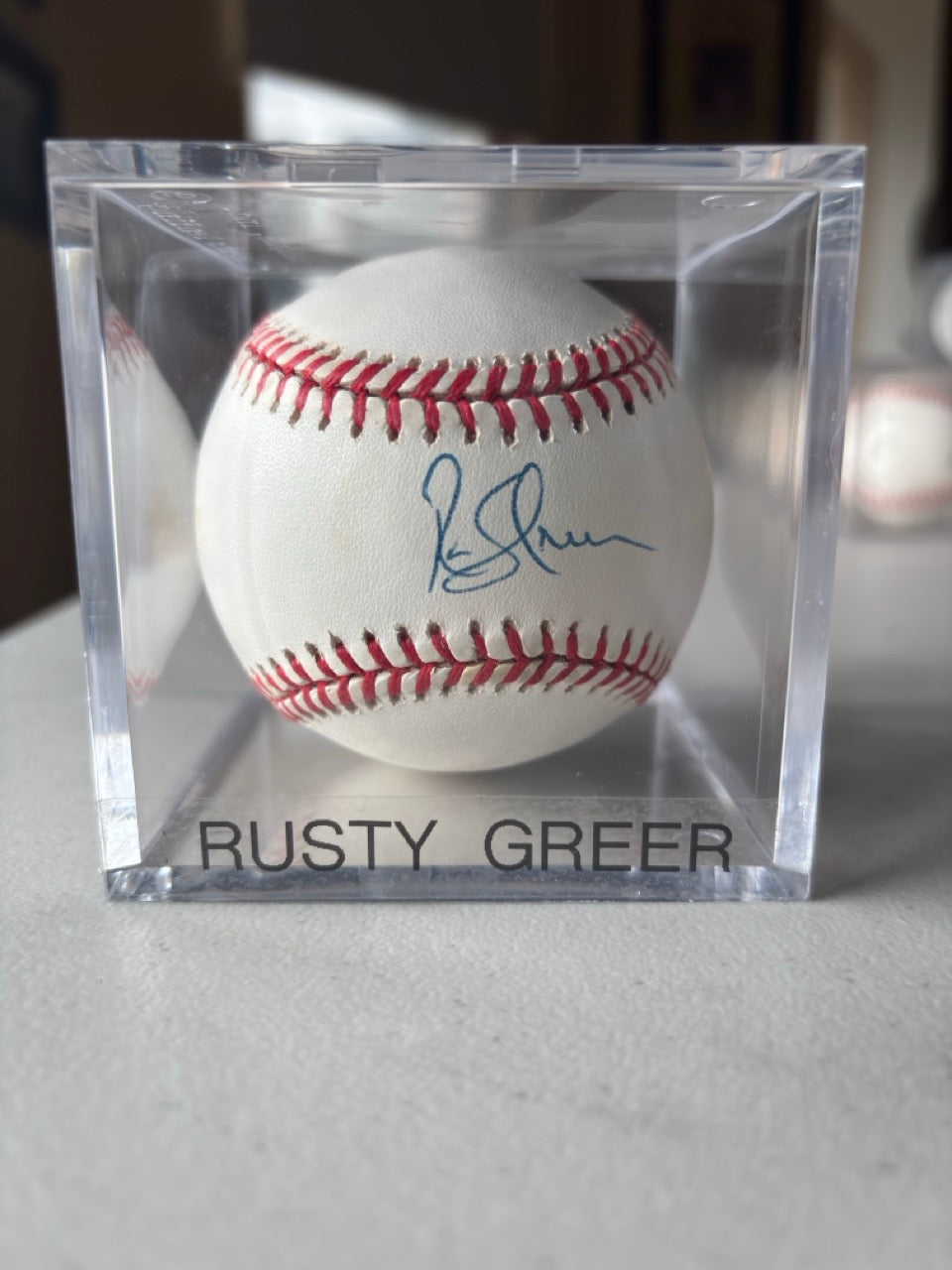 Rusty Greer Autograph Baseball
