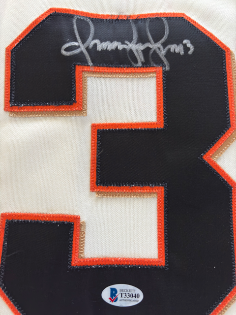 Omar Vizquel Autograph Giants Jersey w/ Beckett COA