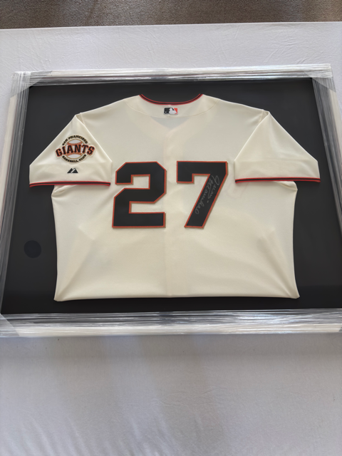 Juan Marichal Framed Autograph Giants Jersey
