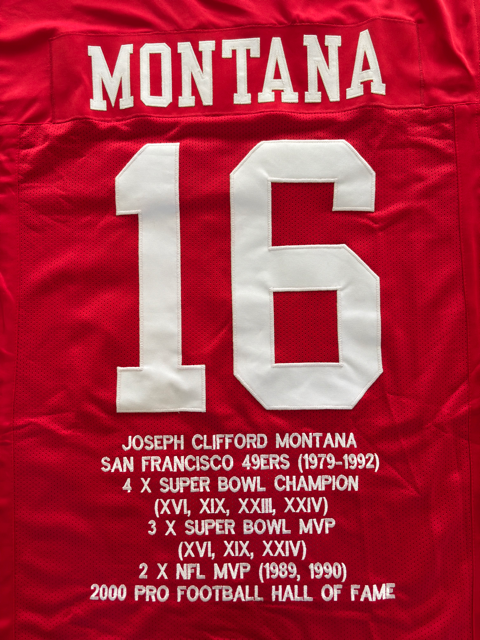 Joe Montana Career Achievements Replica Jersey