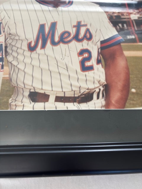 Hank Aaron & Willie Mays Autograph Photo