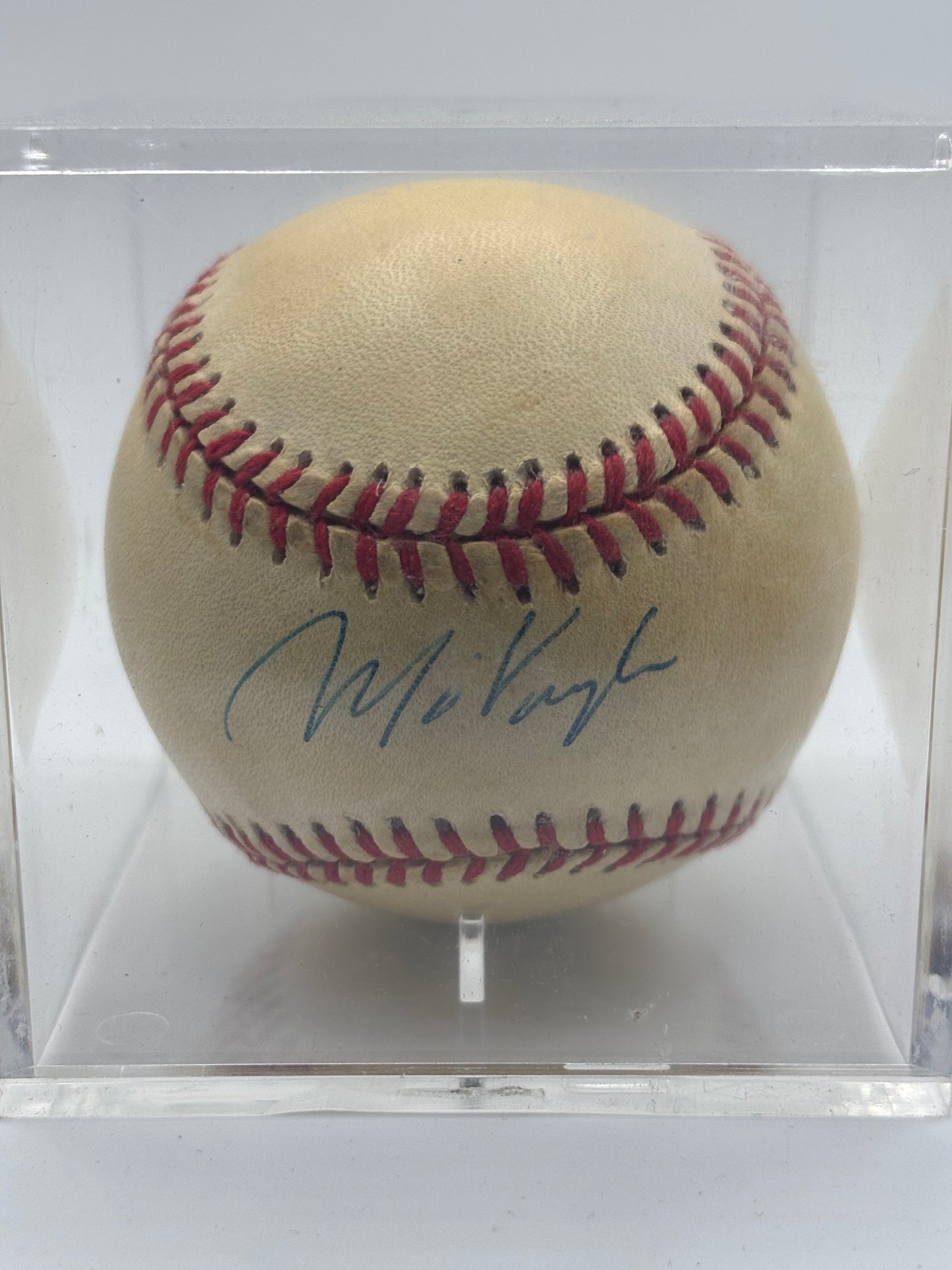 Mo Vaughn Autograph Baseball