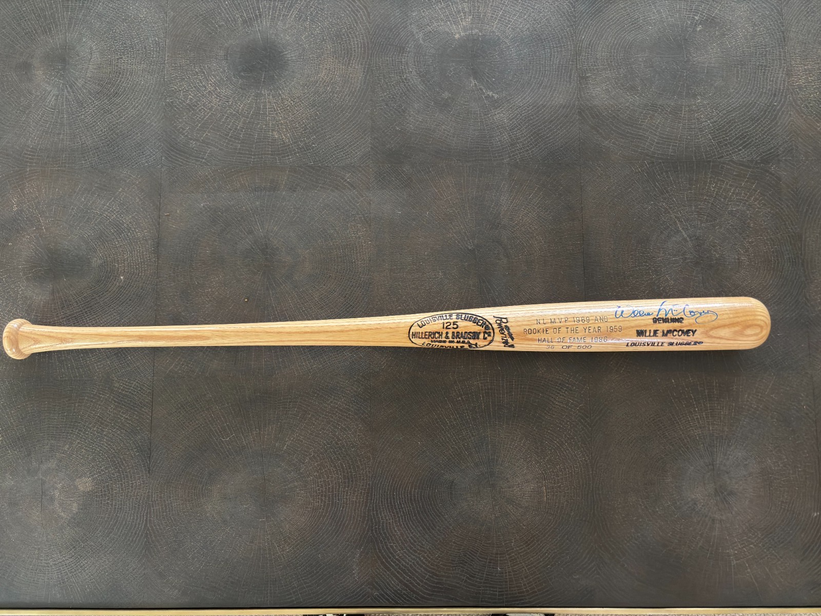 Willie McCovey Limited Edition Autograph Bat 36/500 Beckett COA