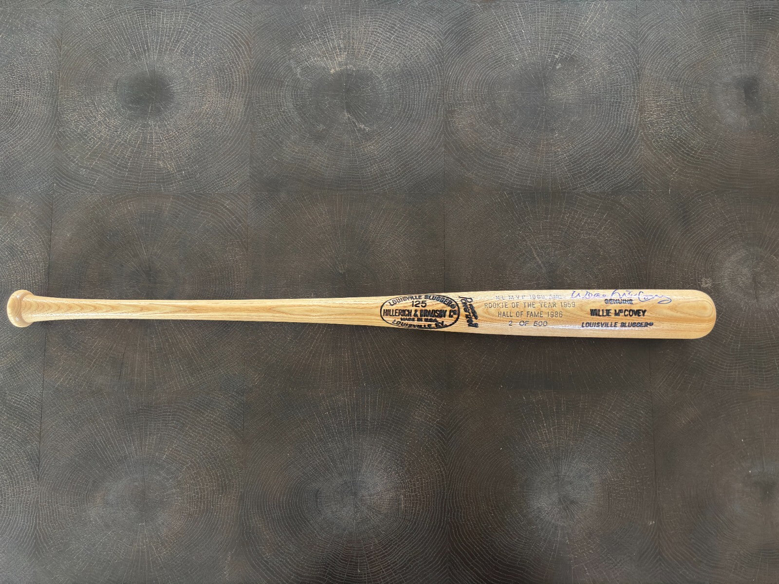 Willie McCovey Limited Edition Autograph Bat 2/500 Beckett COA