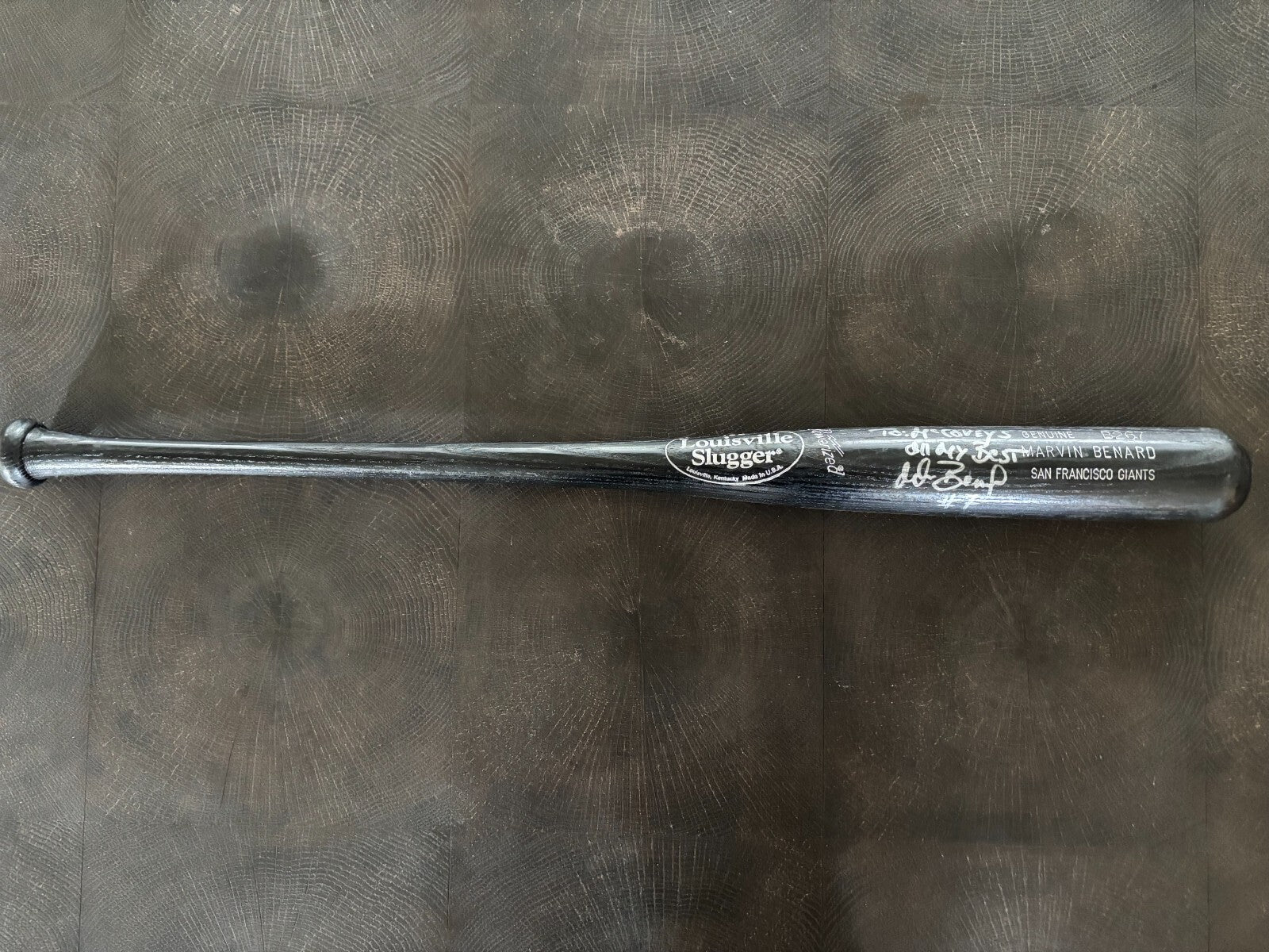 Marvin Benard Louisville Slugger Personalized Autograph Bat
