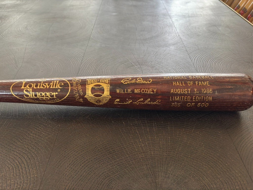 1986 National Baseball HOF Induction Bat Limited Edition 385/500