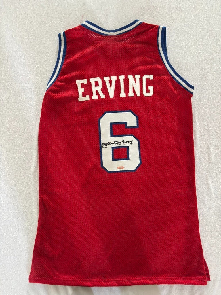 Julius Erving Autograph 76ers Jersey Tristar COA