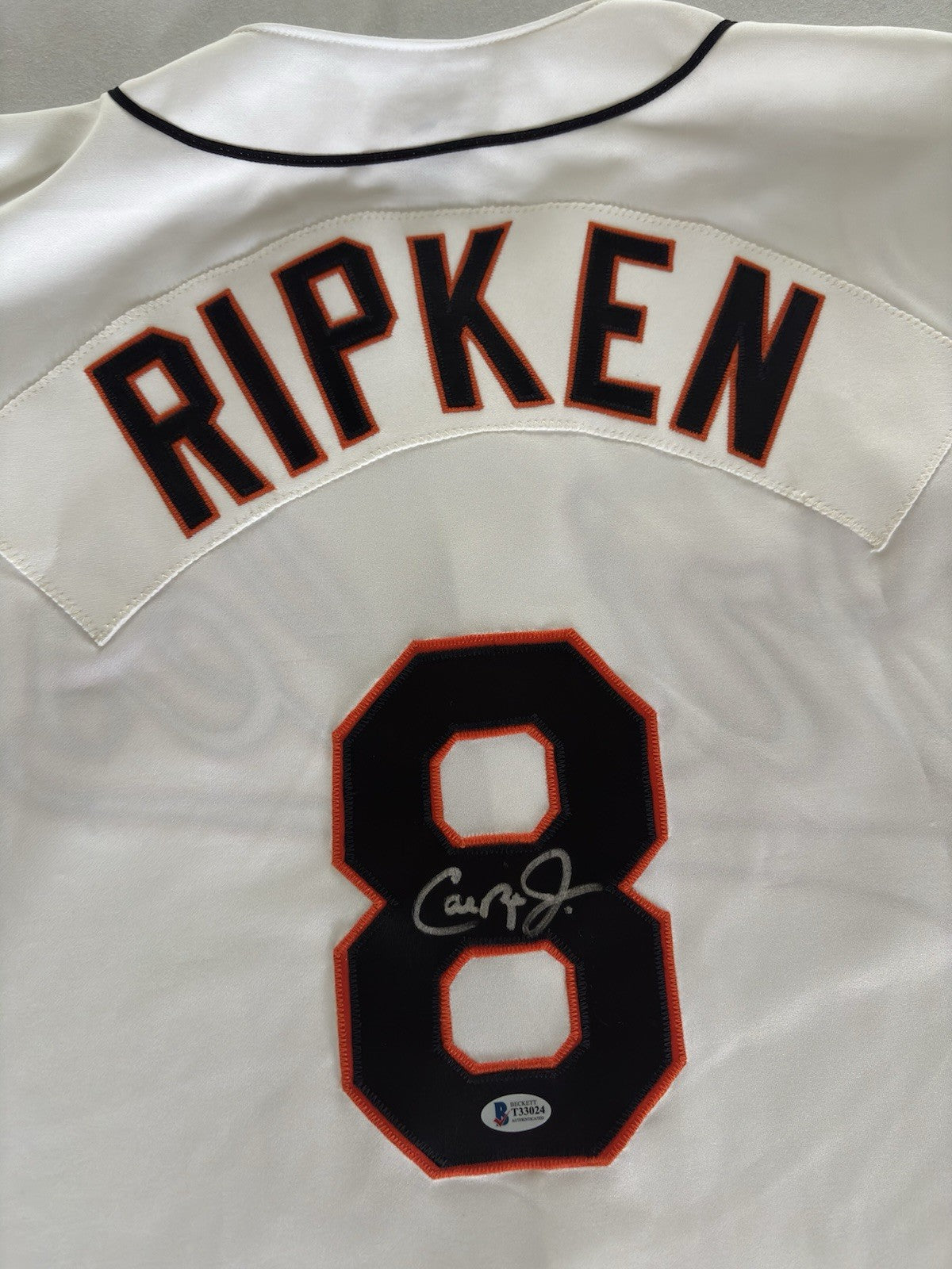 Cal Ripken Jr. Autograph Orioles Jersey Beckett COA