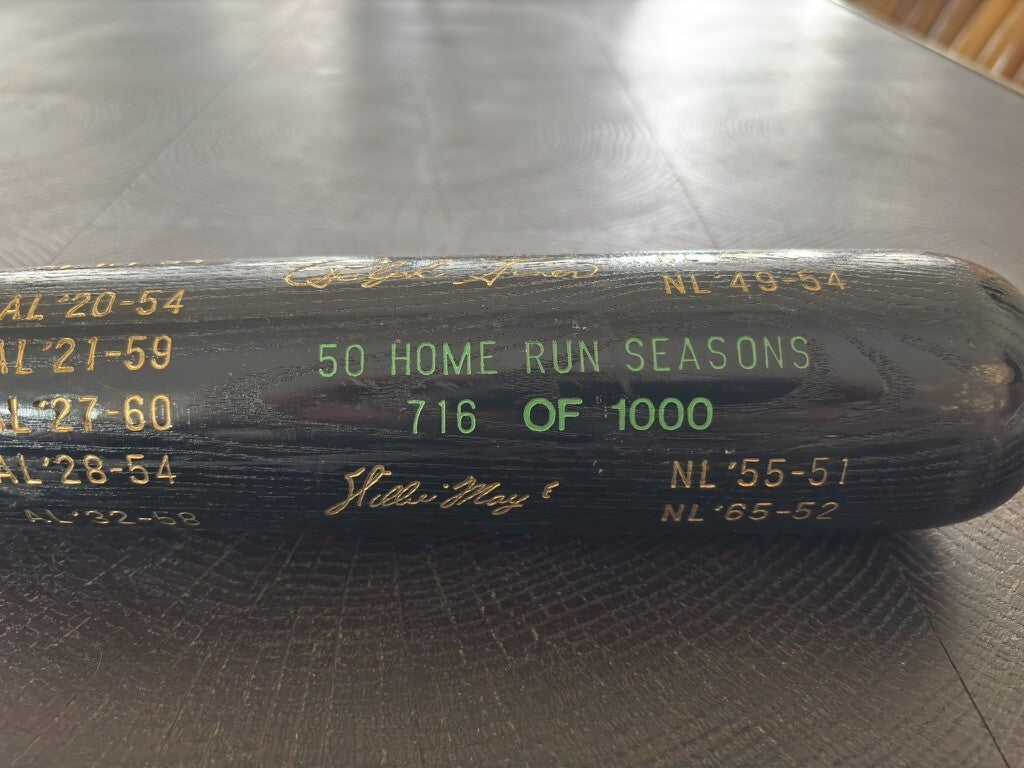 Hillerich & Bradsby Hall Of Fame 50 Home Run Seasons 716/1000 Bat 