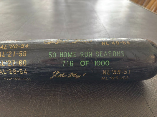 Hillerich & Bradsby Hall Of Fame 50 Home Run Seasons 716/1000 Bat 