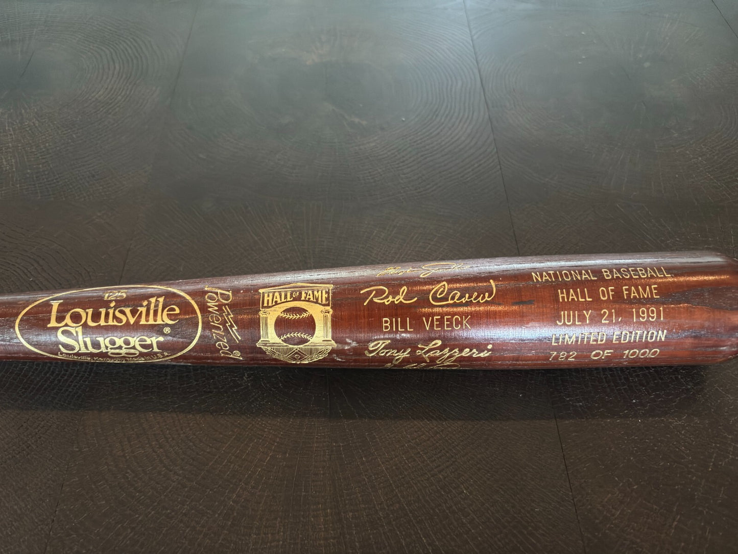 1991 National Baseball HOF Induction Bat Limited Edition 782/1000