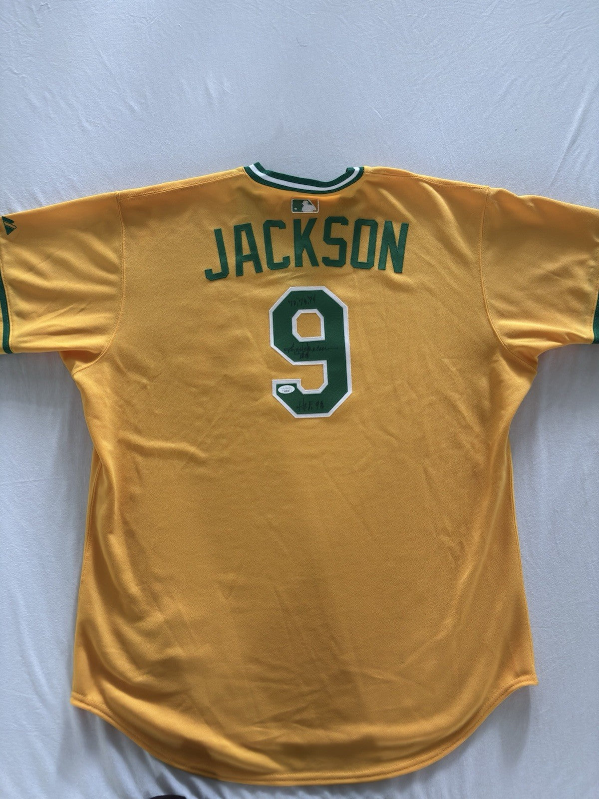 Reggie Jackson Autograph A’s Jersey w/ HOF Inscription JSA COA