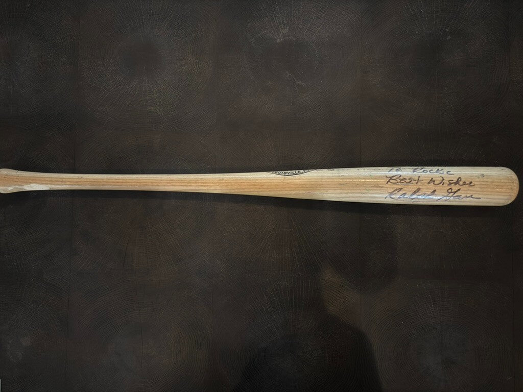 Ralph Garr Game Used Personalized Autograph Hillerich & Bradsby Bat