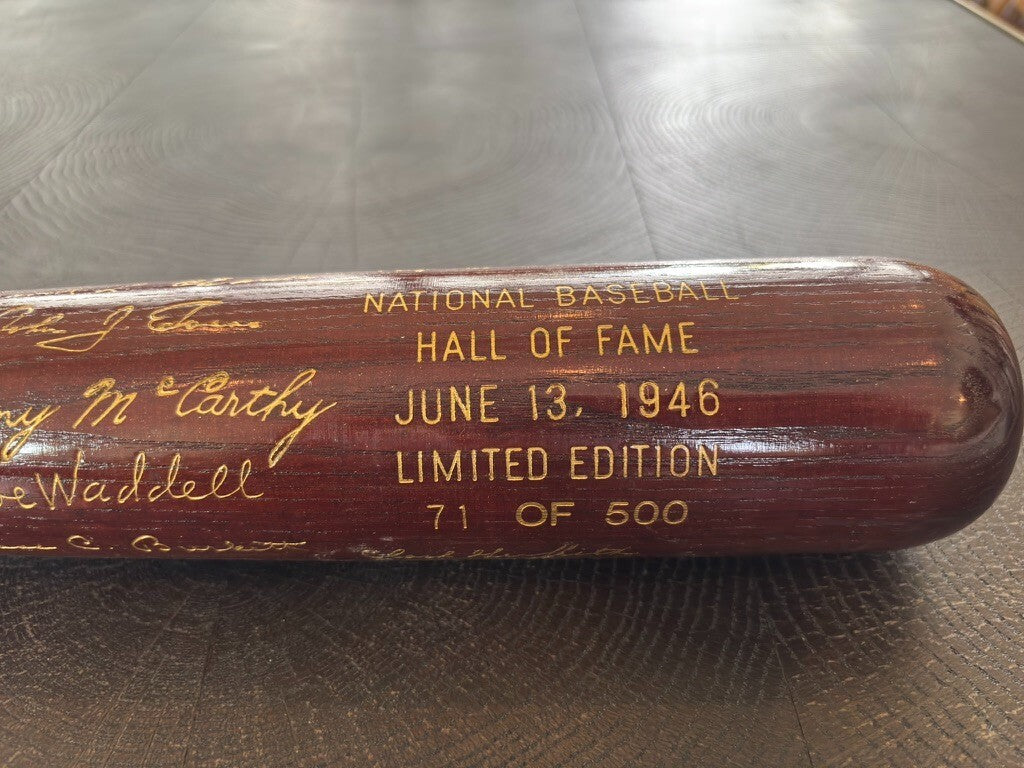 1946 National Baseball HOF Induction Bat Limited Edition 71/500