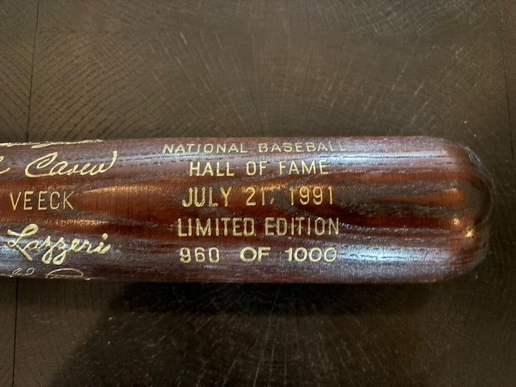 1991 National Baseball HOF Induction Bat Limited Edition 960/1000