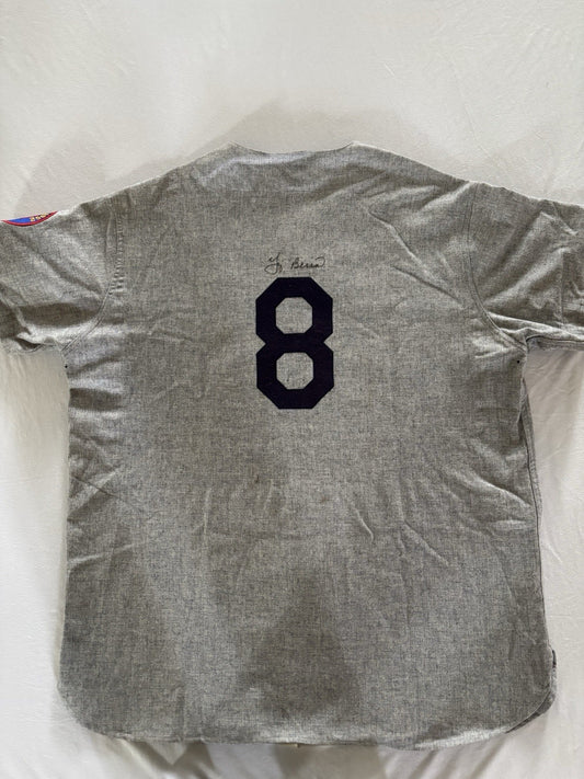 Yogi Berra Mitchell & Ness Autograph Yankees Jersey Beckett COA