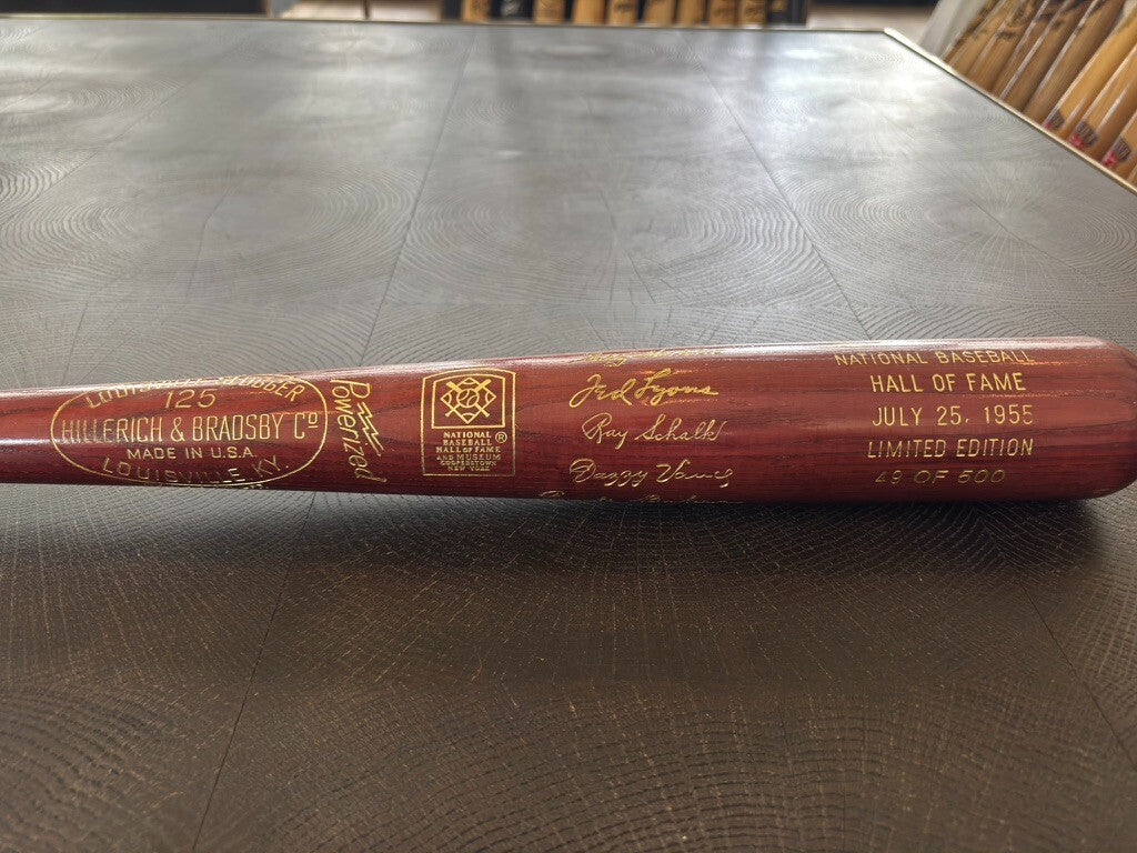 1955 National Baseball HOF Induction Bat Limited Edition 49/500