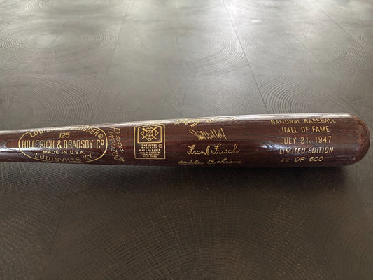 1947 National Baseball HOF Induction Bat Limited Edition 49/500