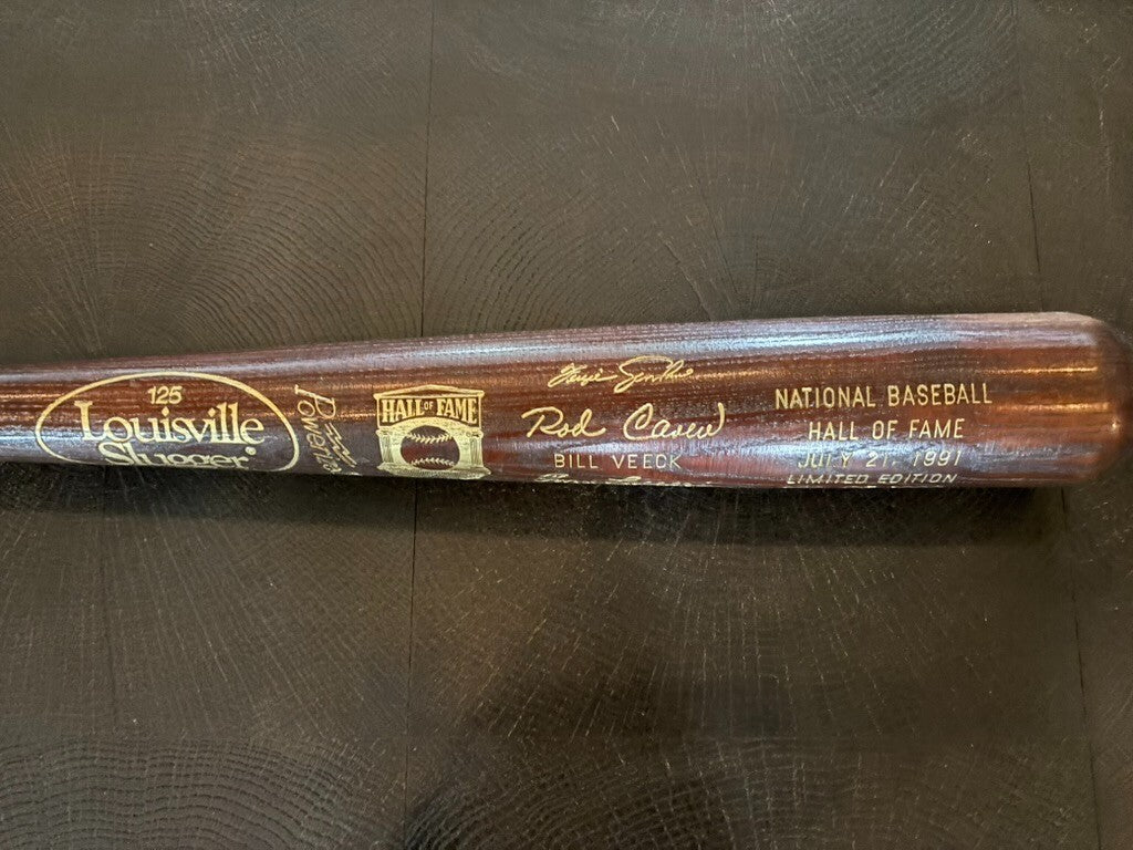 1991 National Baseball HOF Induction Bat Limited Edition 960/1000