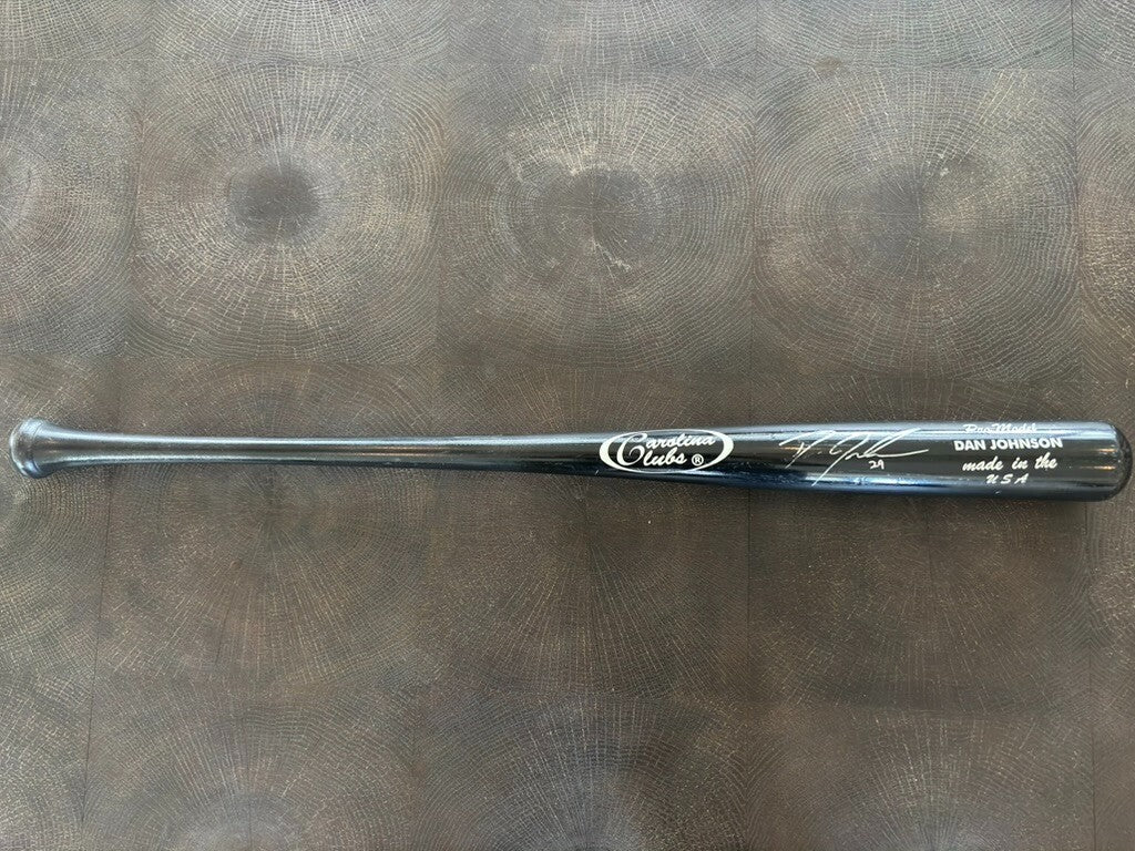 Dan Johnson Autographed Carolina Clubs Bat