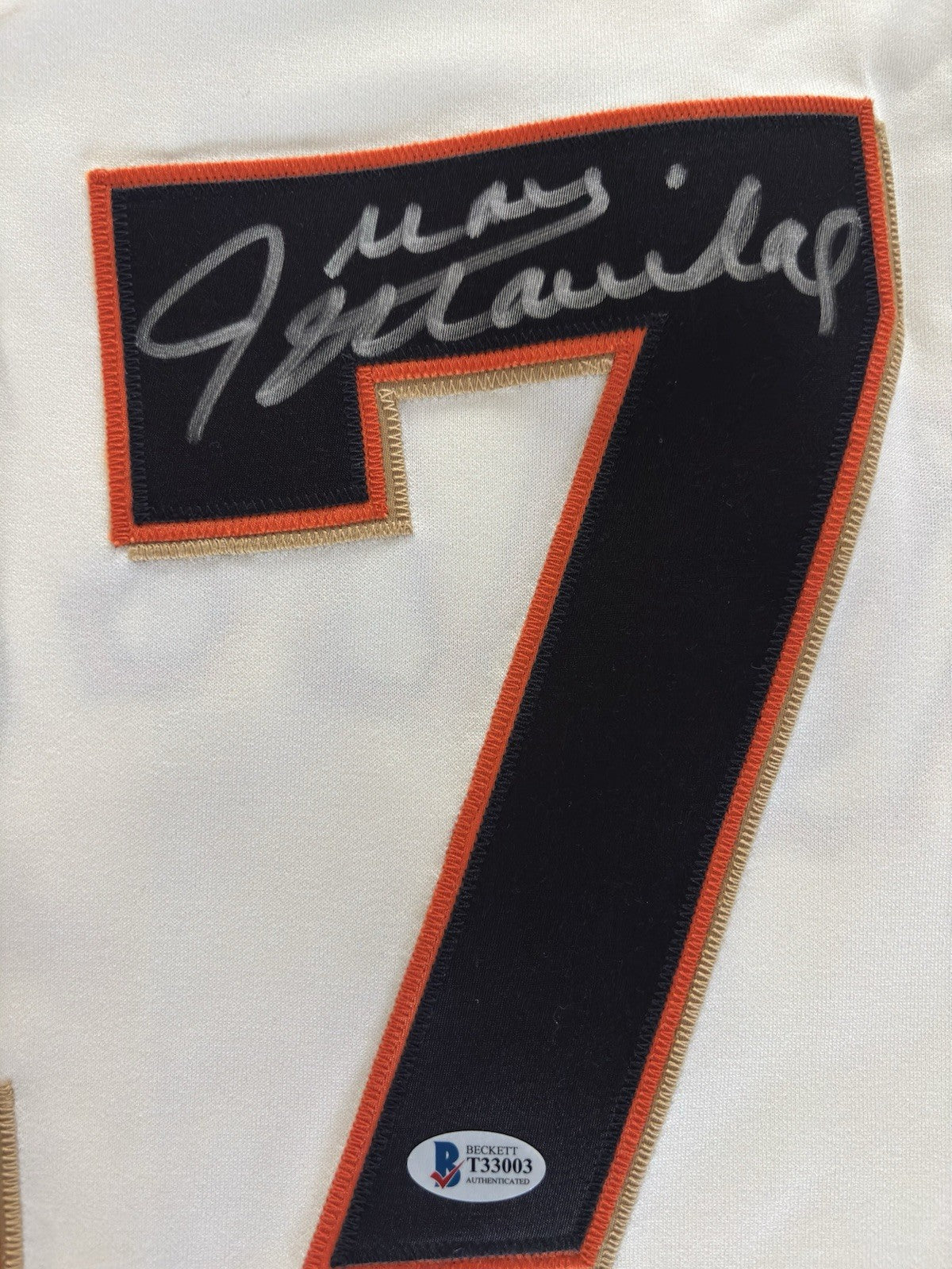 Juan Marichal Autograph San Francisco Giants Home Jersey Beckett COA