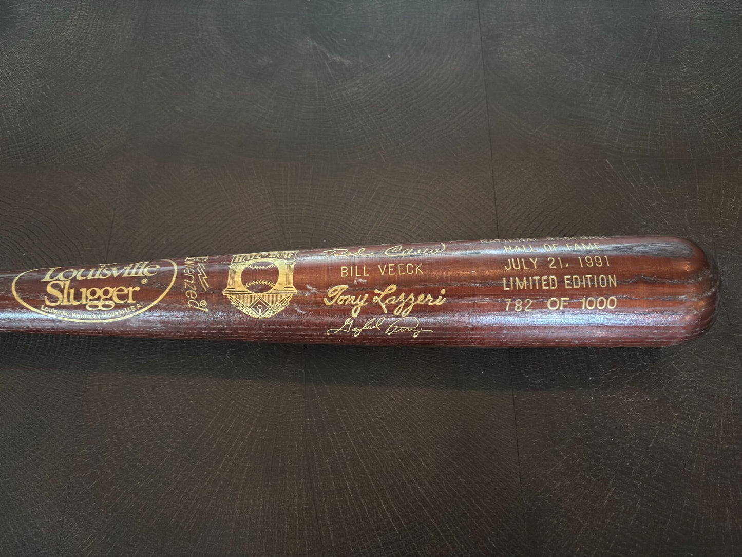 1991 National Baseball HOF Induction Bat Limited Edition 782/1000