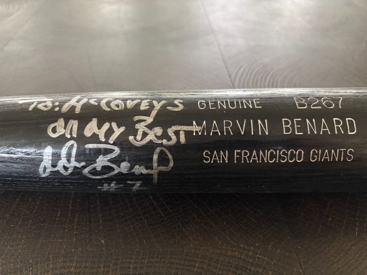 Marvin Benard Louisville Slugger Personalized Autograph Bat