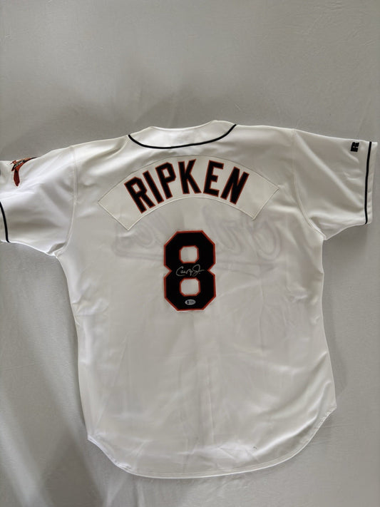 Cal Ripken Jr. Autograph Orioles Jersey Beckett COA