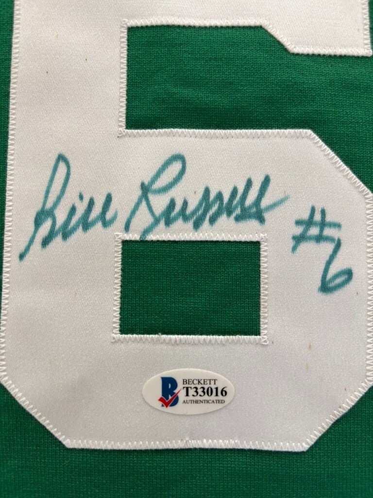 Bill Russell Mitchell & Ness Autograph Celtics Jersey Becket COA