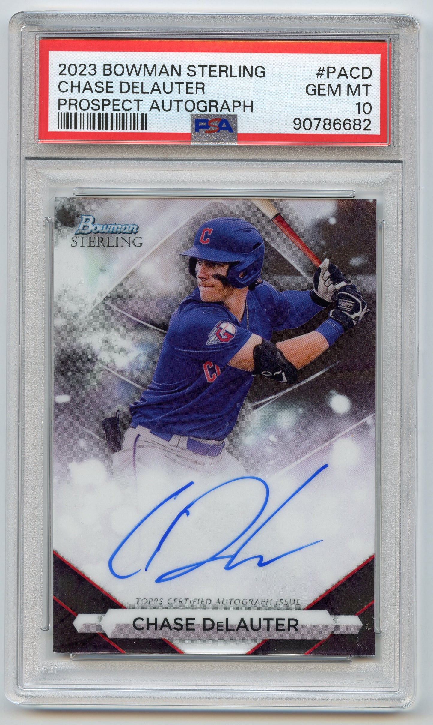 2023 Bowman Sterling Chase DeLauter Auto PSA 10