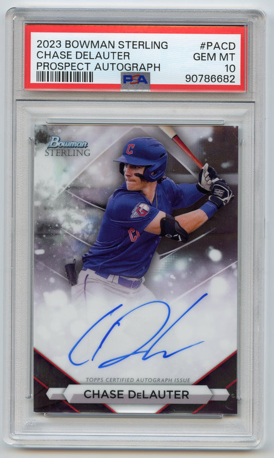 2023 Bowman Sterling Chase DeLauter Auto PSA 10