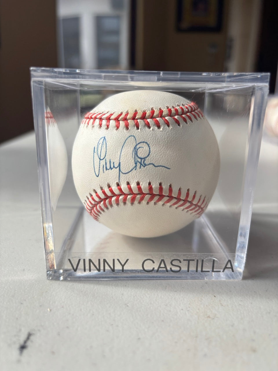 Vinny Castilla Autograph Baseball