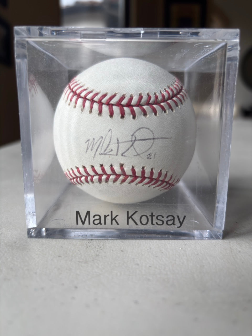 Mark Kotsay Autograph Baseball
