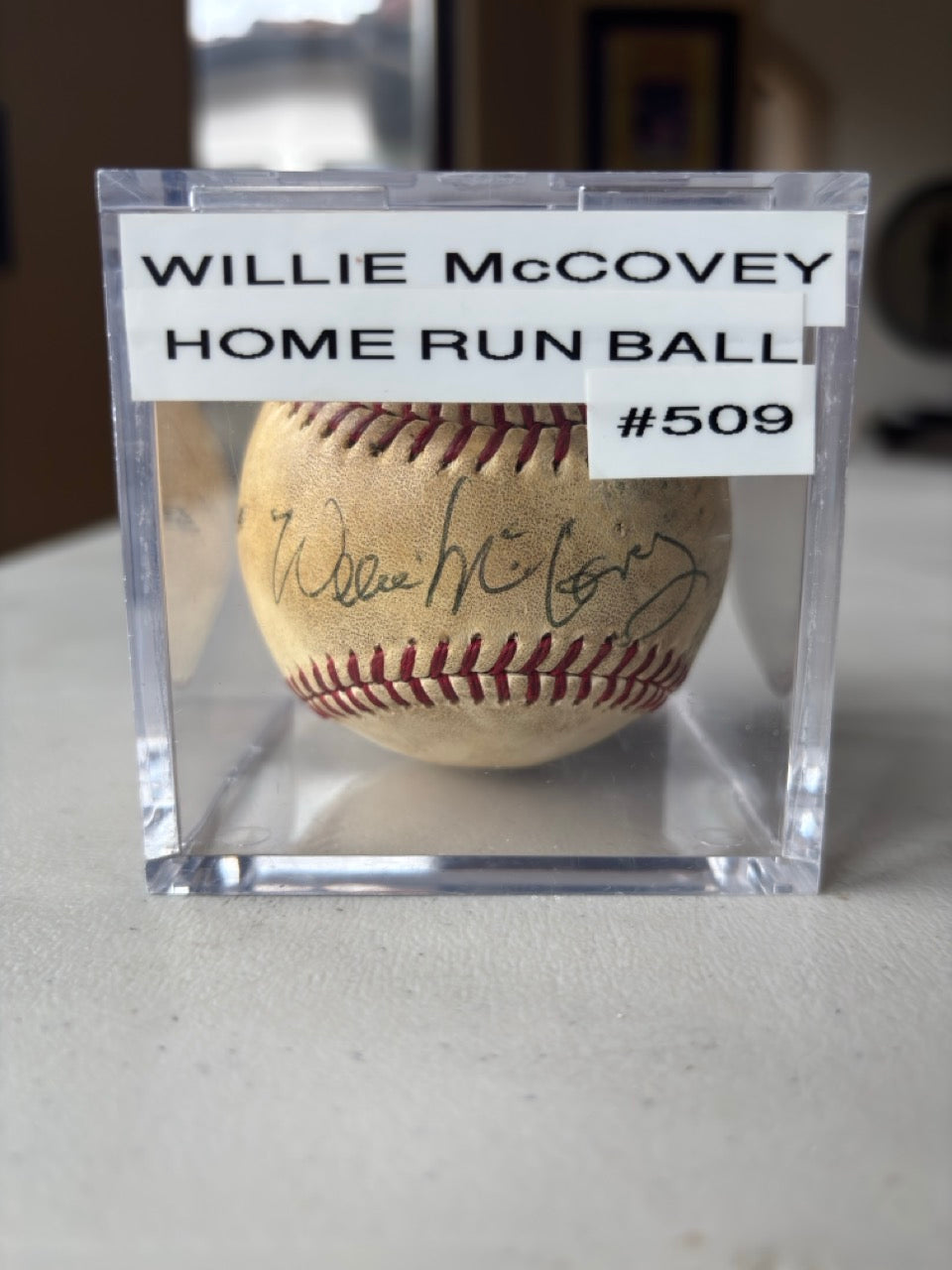 Willie McCovey Autograph Baseball w/ Inscription