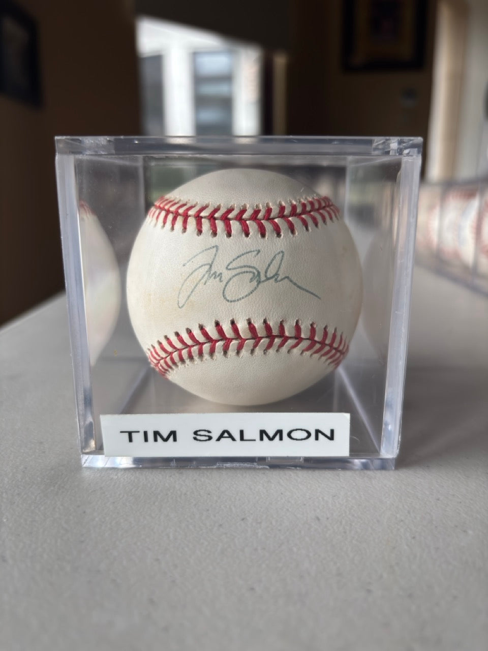 Tim Salmon Autograph Baseball