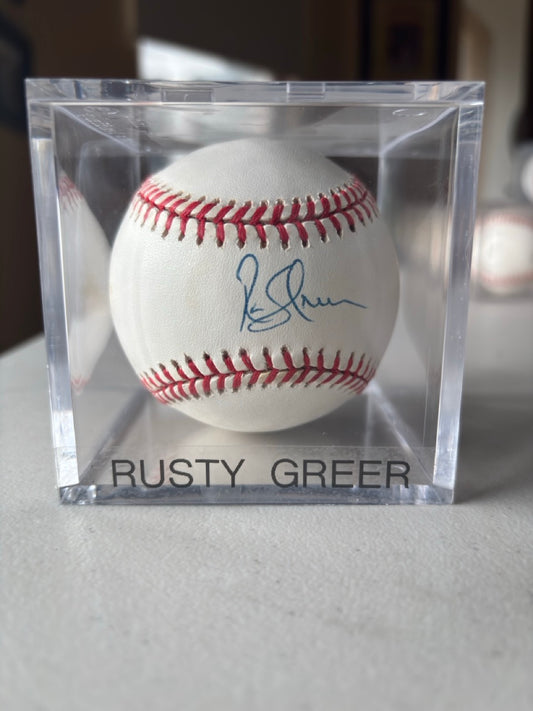 Rusty Greer Autograph Baseball