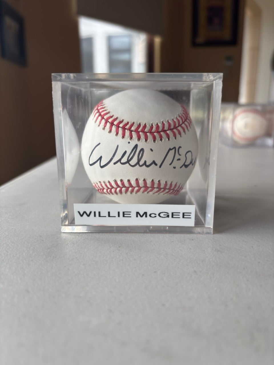 Willie McGee Autograph Baseball