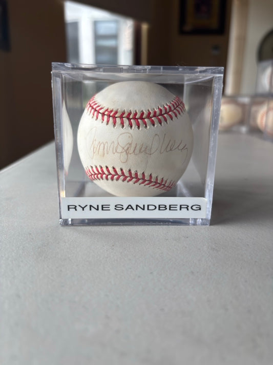 Ryne Sandberg Autograph Baseball