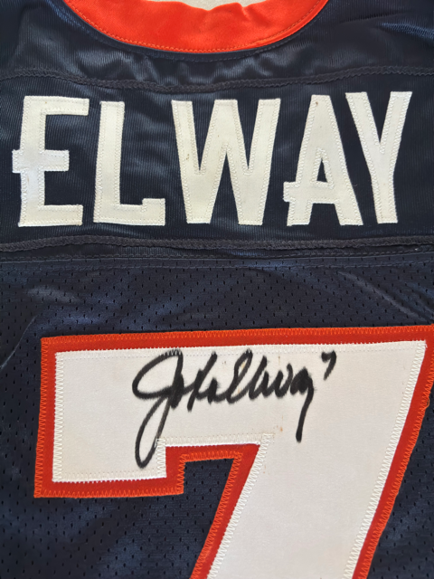 John Elway Achievements Autograph Jersey w/ JSA COA