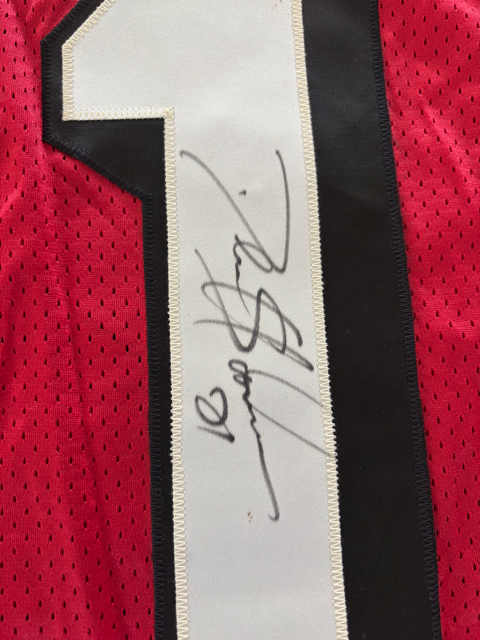 Deion Sanders Vintage 75th Anniversary 49ers Autograph Jersey w/ Beckett COA