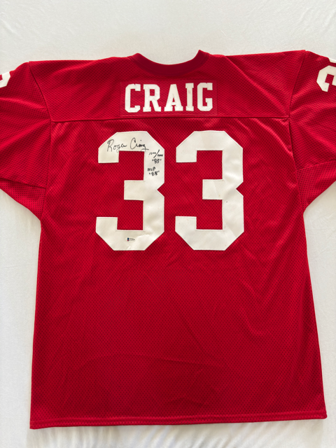 Roger Craig Autograph 49ers Jersey w/ Beckett COA