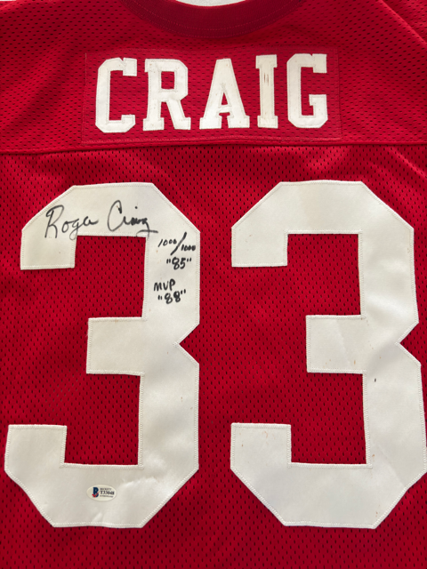 Roger Craig Autograph 49ers Jersey w/ Beckett COA